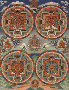 Four Mandalas by Unbekannt Unbekannt